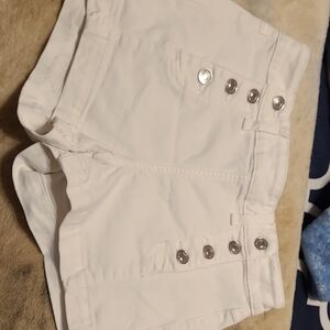 American Eagle Outfitters White High Waist Shorts